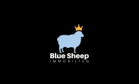 Logo Blue Sheep Immobilien: Inhaberin Nadja Dillinger-Immobilienmakler Potsdam